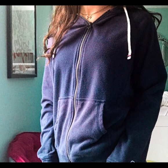 Champion Tops - Champion Blue Zip Up Hoodie